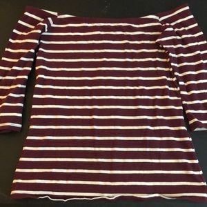 Off the shoulder shirt